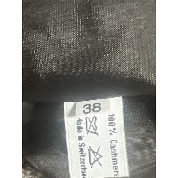 algo switzerland 100% Cashmere Women  Jacket With Sequins Work Size 38 NWOT - Picture 11 of 13